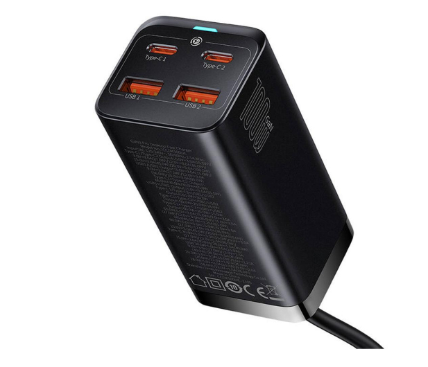 BASEUS Ładowarka sieciowa GaN3 Pro 2x USB-C 2x USB-A 100W CCGP000101 - 1195444 - zdjęcie 2
